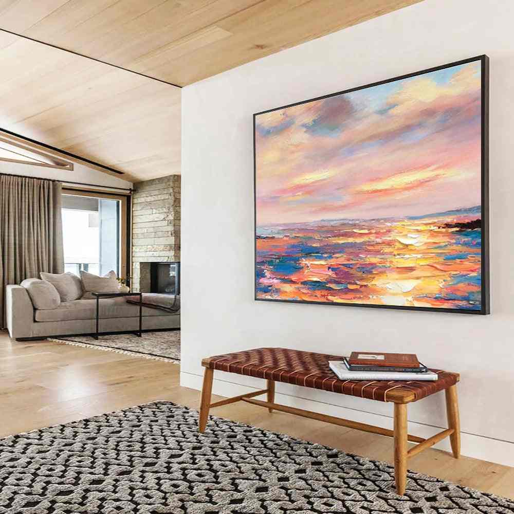 beach sea sunset abstract design 5